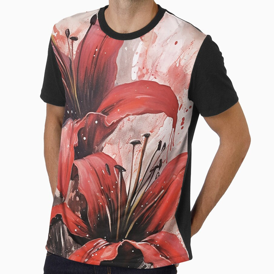 Lilriva - Red lilies with black ink (5/5) by sabantha