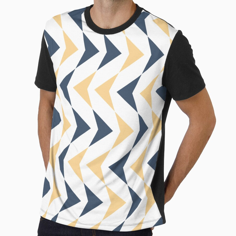 Blue and yellow triangles pattern by MJSemedo