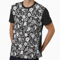 Kicrino - floral garden black and white (8/8) by sabantha