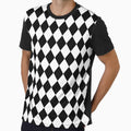 Black White Harlequin Diamonds All Over by Feeling Artsy