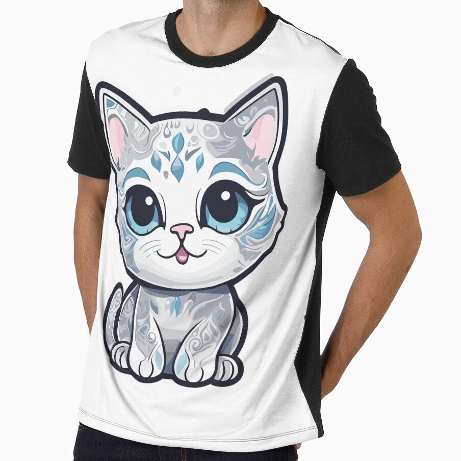 Happy cute cat with Shaded Silver and Silver Tipped patterns by Dhirendra Rajpurohit