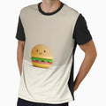 Cute 3D Burger Illustration on White Background by GoldenTealArts