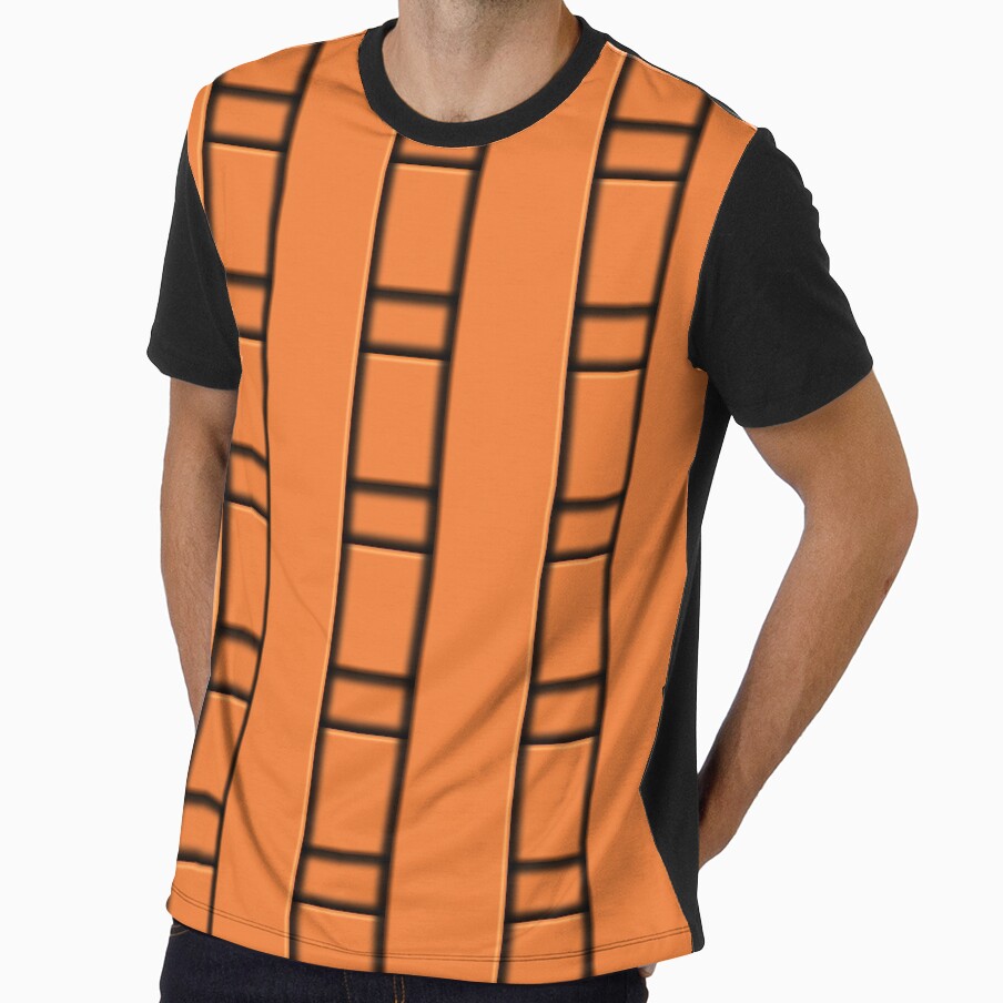 3D Orange Geometric Abstract Pattern by mamahellfire31