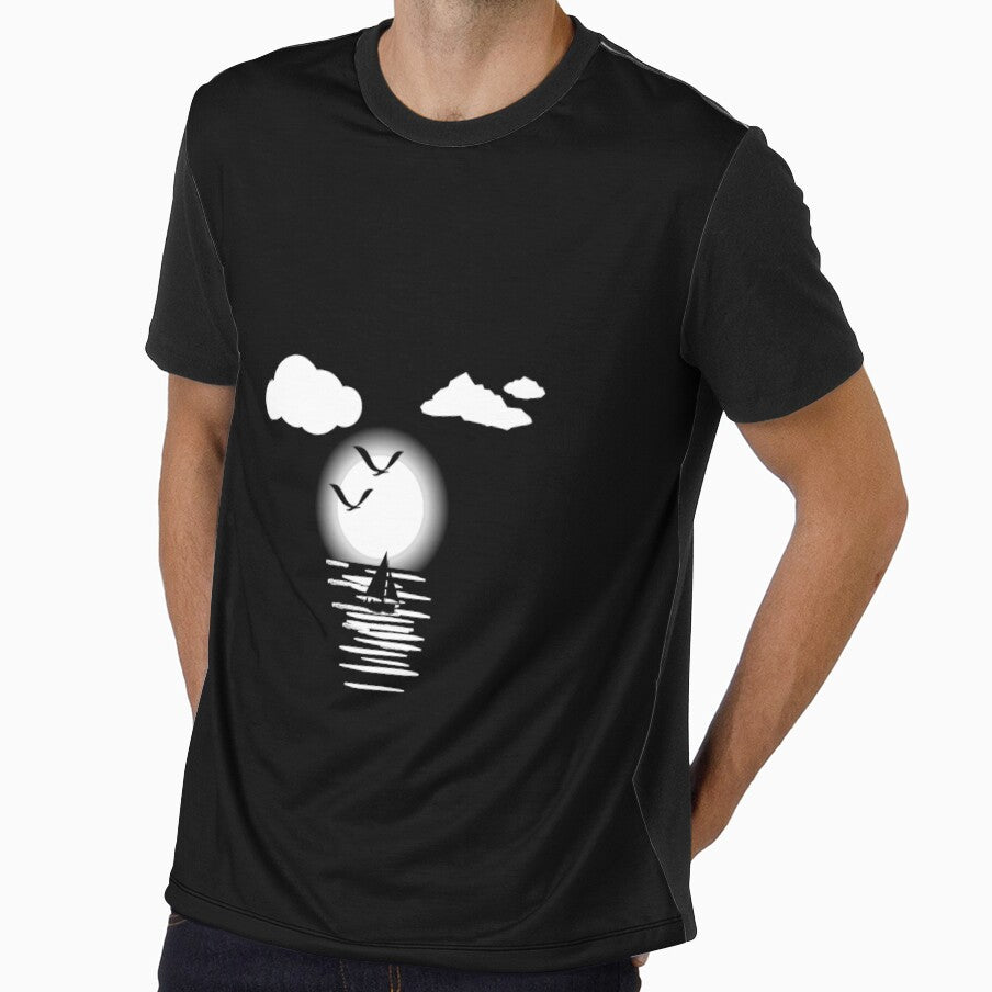 Night full moon design, grafic design, by Salimtinwale