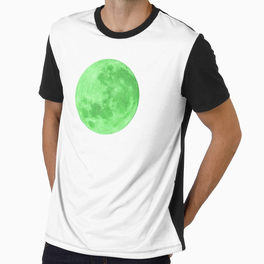 Green verdant full moon lunar night by HappywithBest