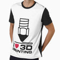 I Love 3D Printing creative distressed design with Nozzle -  3D Printers by venomousvector