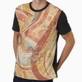 Vintage Organic Flow Pattern All-Over Print by NK-Studios