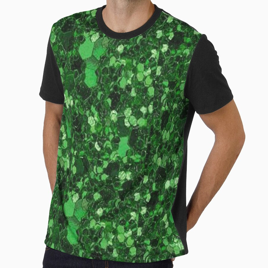 All Over Green Glitter Pattern by SerpentSkyArts