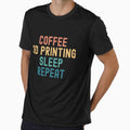 Coffee 3d Printing Sleep Repeat - Funny 3d Printing & Coffee Gift by kindxinn