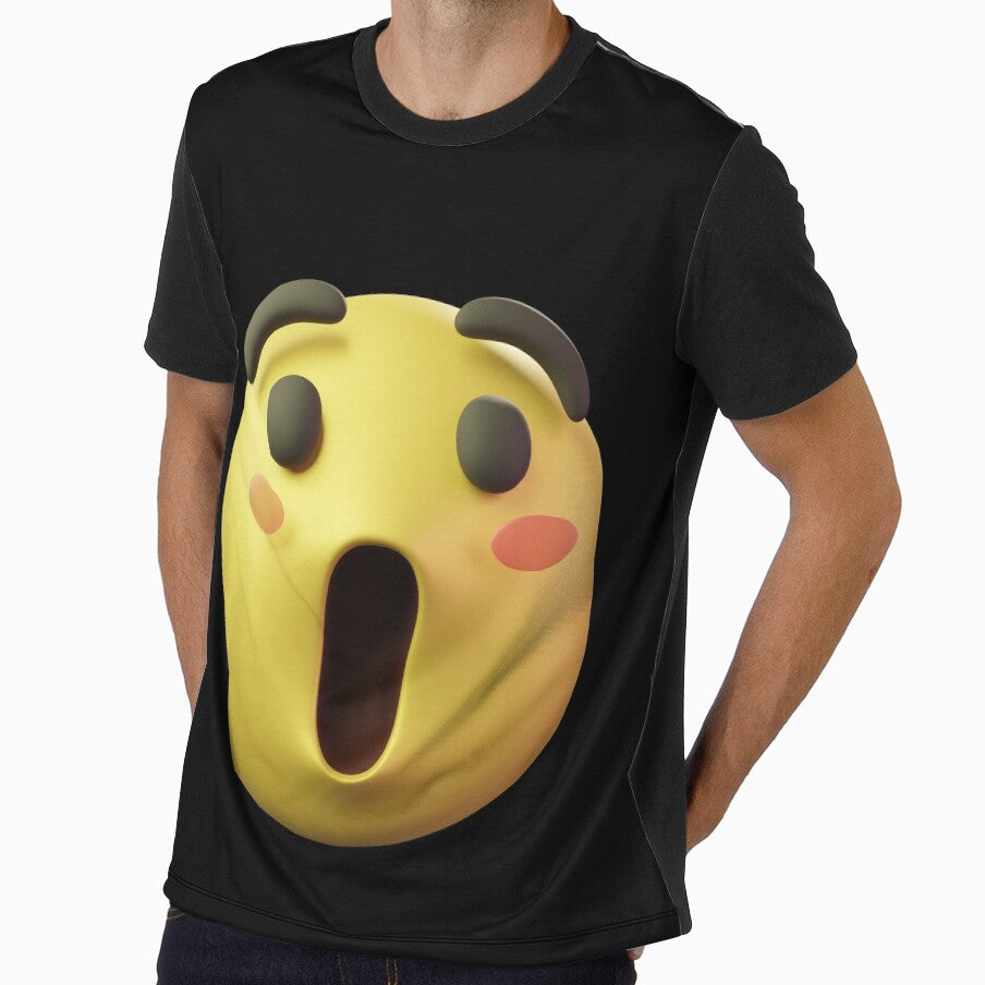 Emoji Smiley Amazed 3D Face by 3Dimension