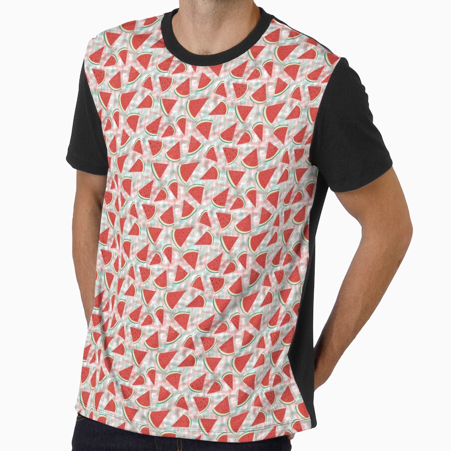 Watermelon slices pattern by Silvia Bear