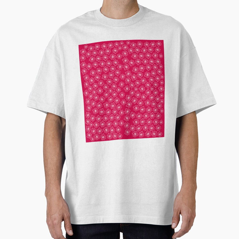 Cute Pink and white floral pattern by SoniyaArt !