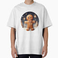 3D Cute The Gingerbread Man Christmas Round Design Holiday Decor by AliceCloset