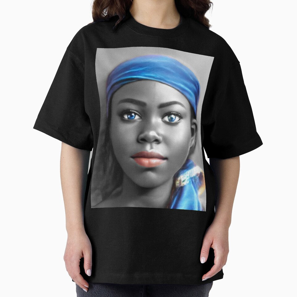 Customized Black & White Color Splash of African American Girl by ReFLEKshnInc
